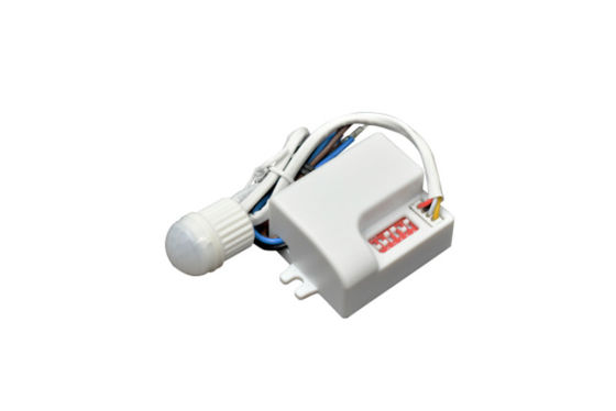 Kích thước nhỏ gọn Phân chia chức năng ON / OFF PIR Sensor 4m Max Thiết lập phù hợp với đèn trần