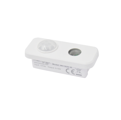 Cảm biến chuyển động PIR 12Vdc với độ mờ 0-10V cho ánh sáng bảng điều khiển, chức năng ưu tiên ánh sáng ban ngày